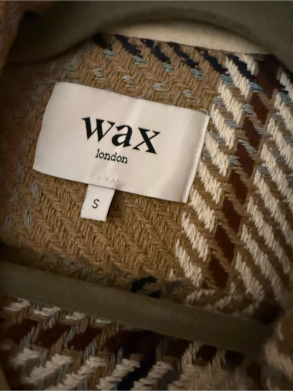 WAX London Patterned jacket - Tan & Cream